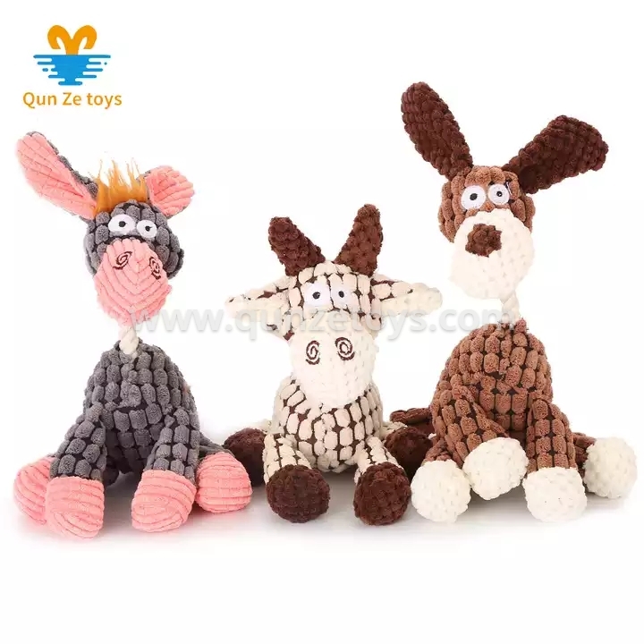 Factory Cheap Price wholesale Manufacturer Donkey Dog Toys Pet Dog Chew Toys wit