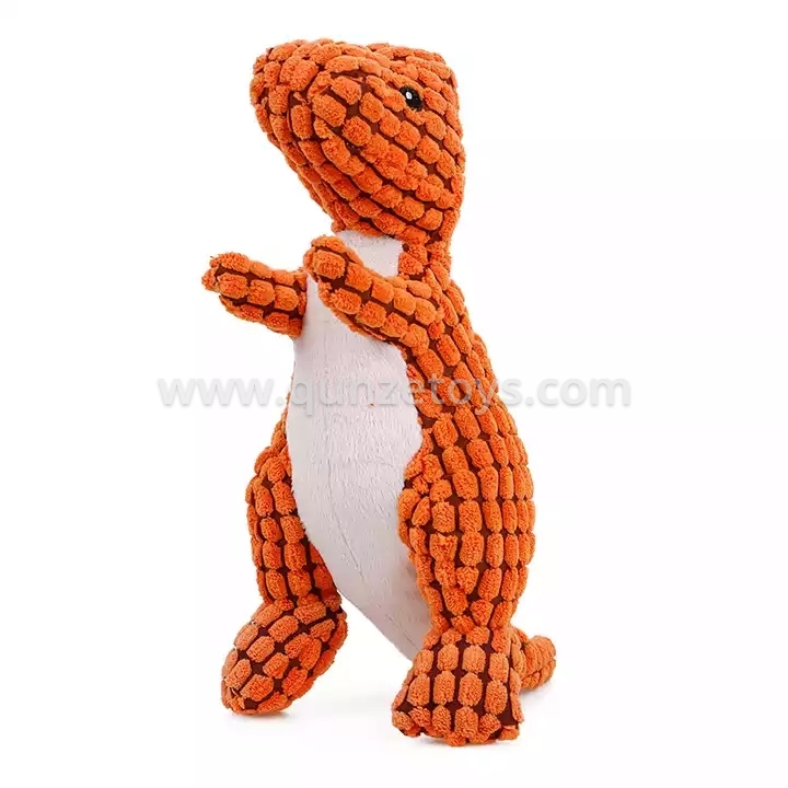 Durable squeaky Funny Pet Plush Toy Dragon Chew Doll Wholesale Bite Sound Chew P