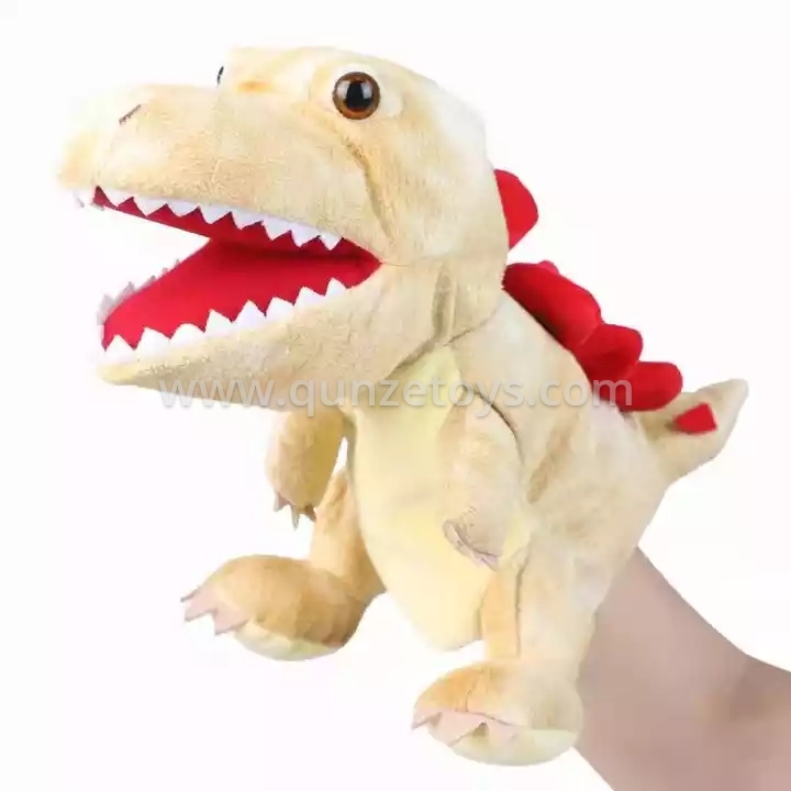 Custom stuffed animal dinosaur toys plush dino plush toy dino hand puppet for ki