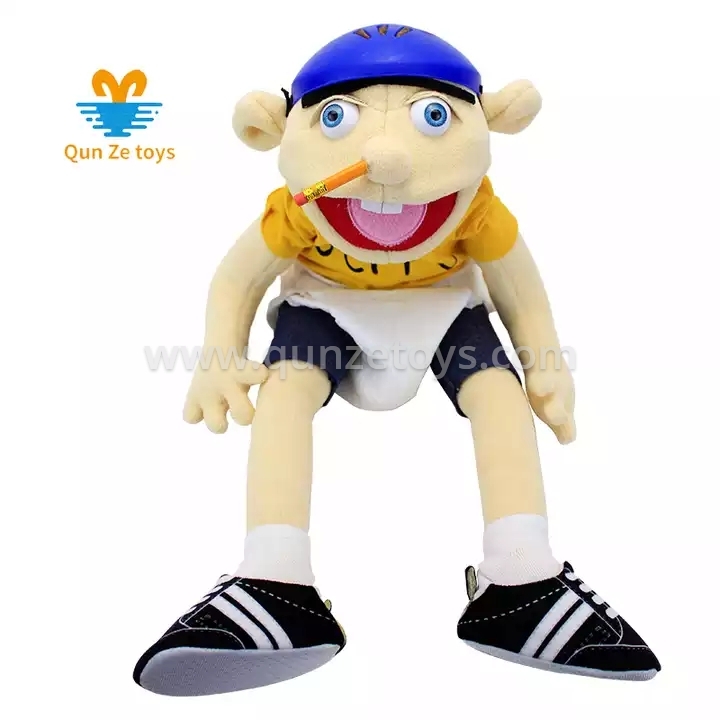 2022 Funny Human Soft Stuffed Plush Toy Educational Plush Toys Hand Puppet Jeffy
