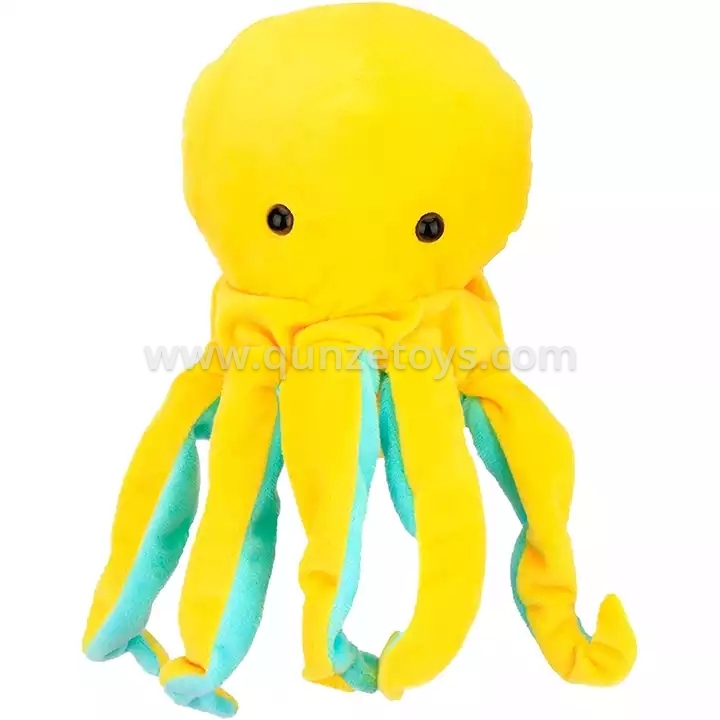 Plush Octopus Hand Puppet Ocean Stuffed Animal Interactive Toy for Role Play Tea