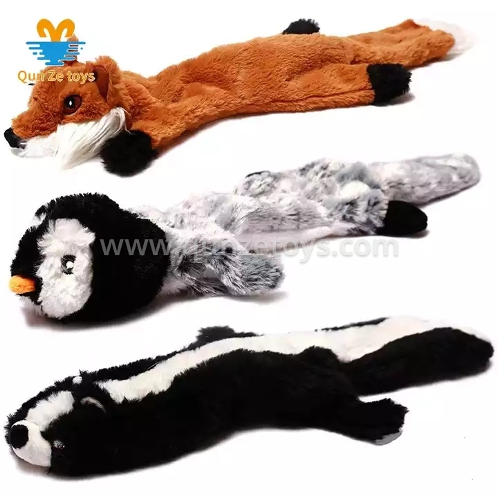 Wholesale No Stuffing Dog Squeaky Toys Crinkle Christmas Squeak Durable Chew Pet