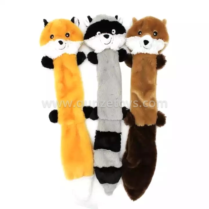 Amazon Hot Selling Fox Bear Stuffed Animal No Stuffing Plush Interactive Pet Che