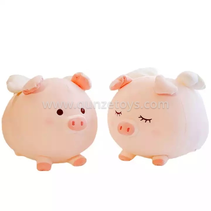 Cute Pink Pig Plush Toy Children's Soft Bedding Doll Stuffed Animal Plush Pillow