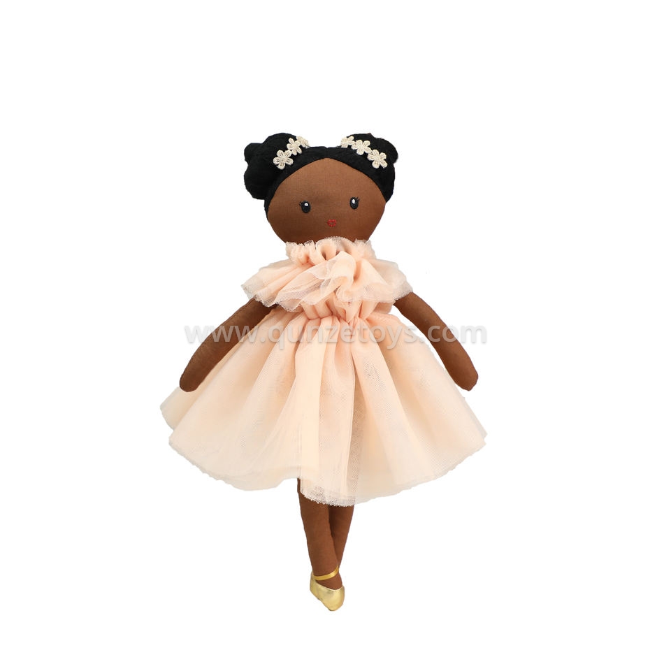 Cotton Made Ballerina Rag Fashion Girl Stuffed Plush Princess Ballerina Doll Set