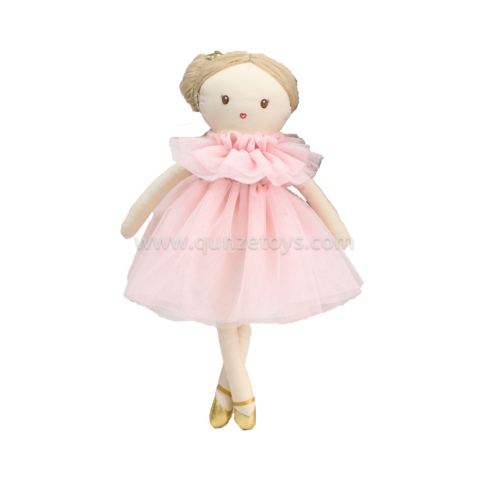 Ballerina Rag Fashion Girl Stuffed Plush Princess Ballerina Doll Set for Girls p