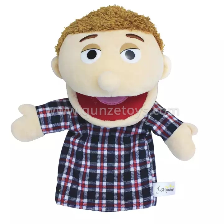Hot Sale Custom Stuffed Full Body Human Doll Big Mouth Hand Puppets for Sale