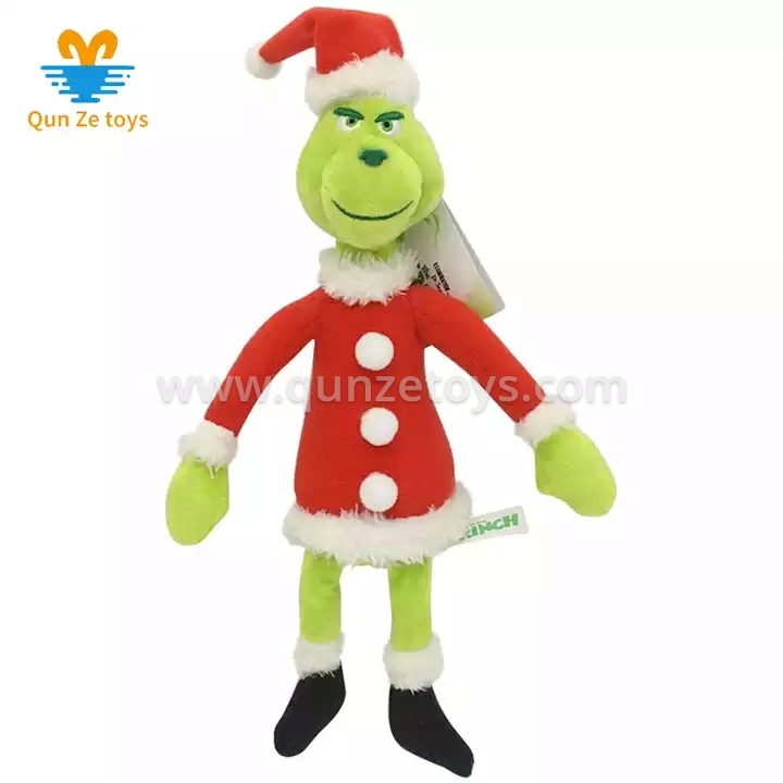 wholesale Cute Soft Custom Push Toys Green Monster Christmas Toys