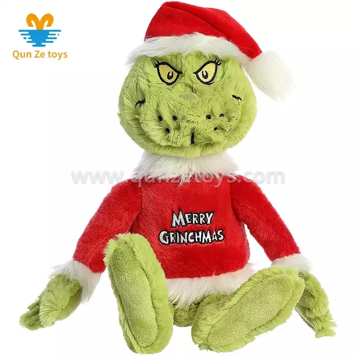 New Stuffed Plush Toy Christmas Decoration Gift Green Monster Christmas Toys