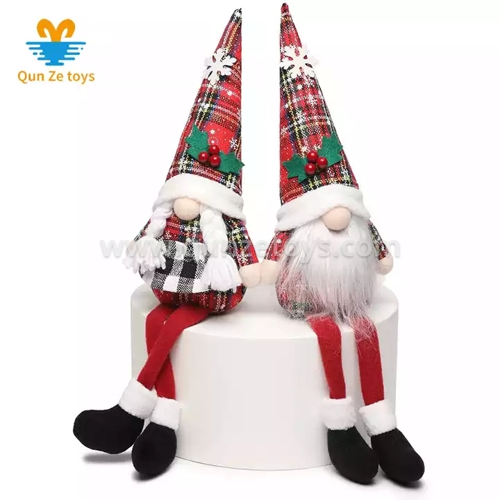 Wholesale Cute Christmas Plush Elf Decorations Window Holiday Presents Christmas