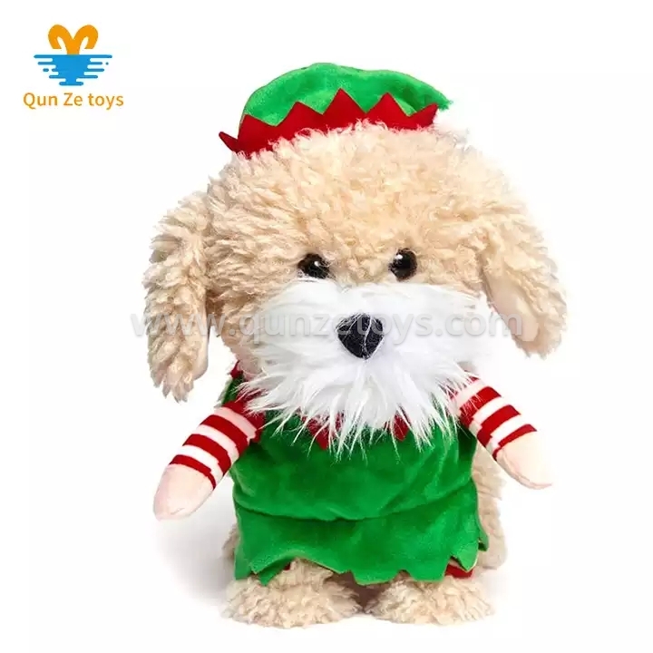 Plush Christmas Dog Toys Stuffed Animal Soft Toy Present Gift Christmas Toys
