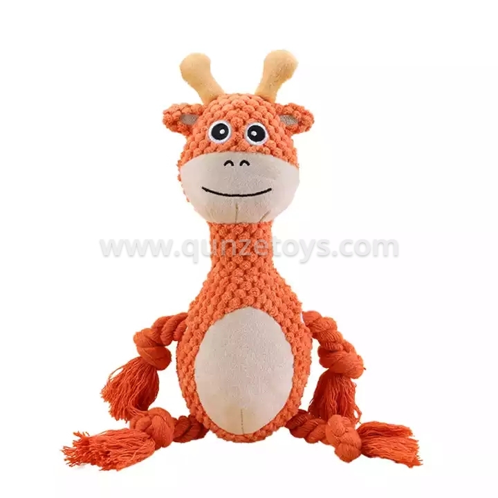 Cute Plush Dog Chew Toys for Small Medium Dogs Durable Tough Rope Toys for Puppy