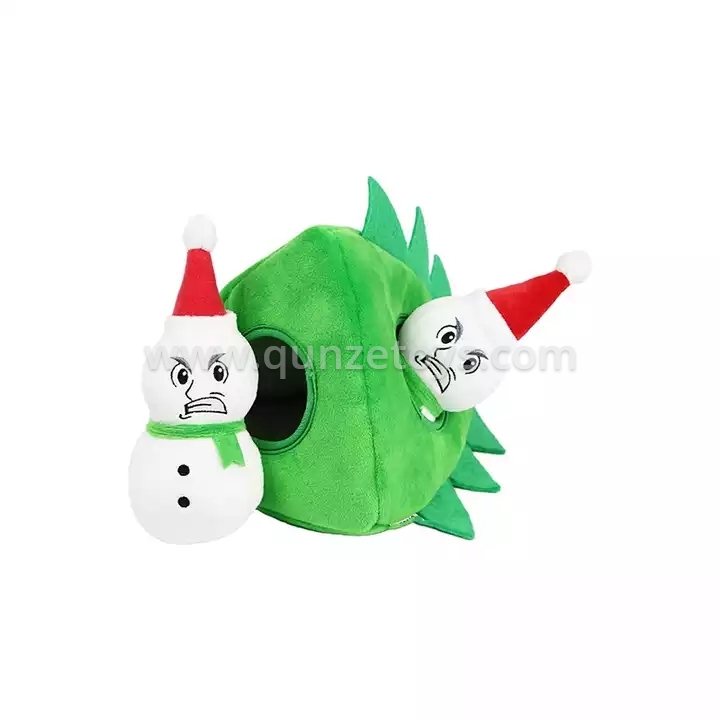 Multi-Hole Squeaky Plush Dog Toy Puppy and Pet Toys for Small Medium Dogs Squeak