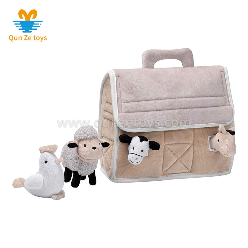 Good Quality For The Horse Baby Farm Plush Barn With 4 Stuffing Animals Custom S