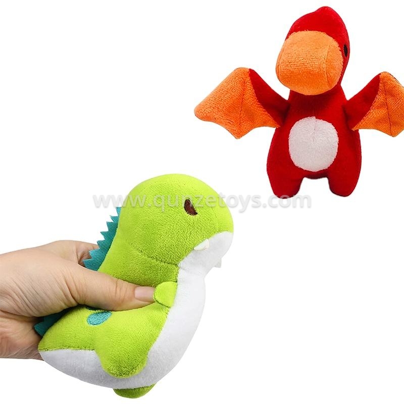T-Rex Dinosaur Plush Stuffed Animal with Tummy Carrier Filled with 5 Cute Little