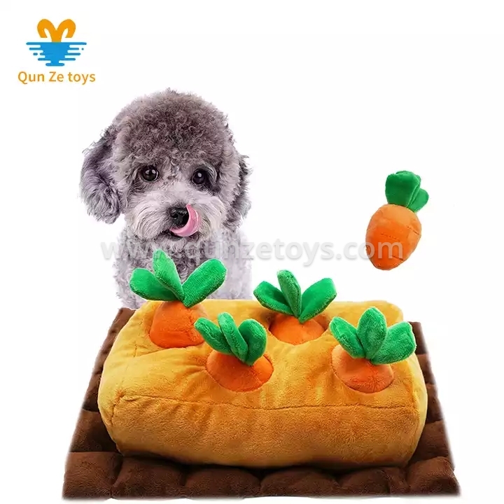 Wholesale pet biting playing squeaky rustling soft stuffed plush pet dog toy cus