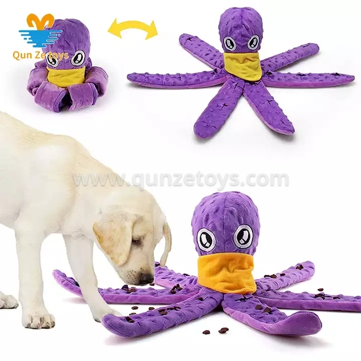 Puppy Toys Plush Chew Slow Feeder Game Educational Squeaky Pet Dog Plush Toys