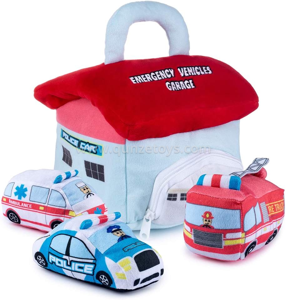 Factory sale OEM ODM custom made Ambulance Play set stuffed car toy Toddler Toys