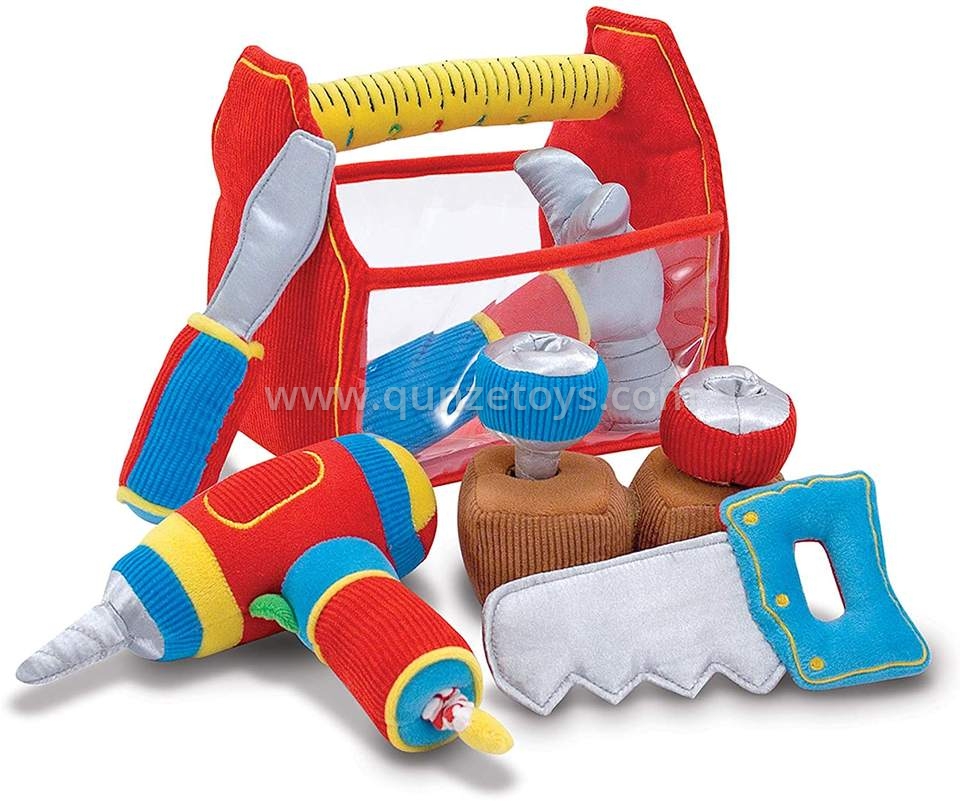 Plush Play Set for Learning Stuffed toys Plush Toolbox Fill and Spill Toddler To