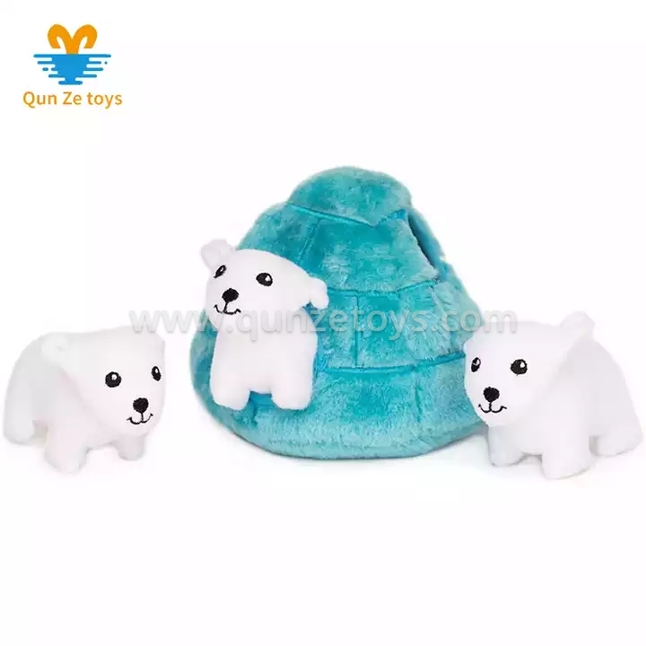 Pet Chew ToysHigh Quality Pet Plush Toy Hide And Seek Dog Plush Toys Puppy Color