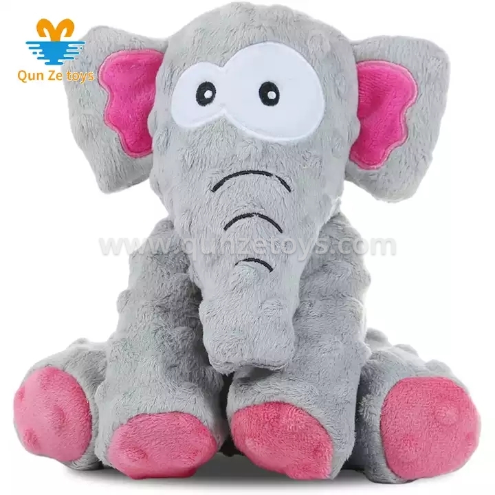 New Design Pet Toy Cute Soft Stuffed Puppy Toys with Crinkle Paper and Squeaker 