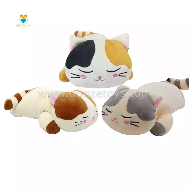 Cat Plush Pillow Kitten Stuffed Animal Body Pet hugging Sleeping Soft Sofa Pillo