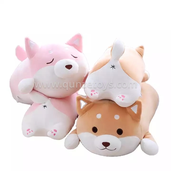 Shiba Dog Plush Pillow Cute Corgi Akita Stuffed Animals Soft Plush Toy Squishy T