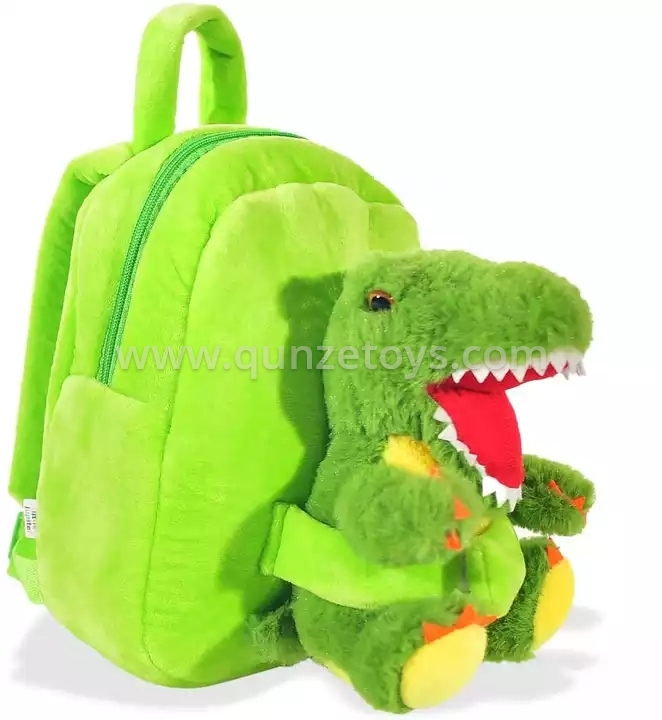 Amazon Hot Selling Custom Pet Plush Dinosaur Stuffed Animal Backpack Toys Kids C