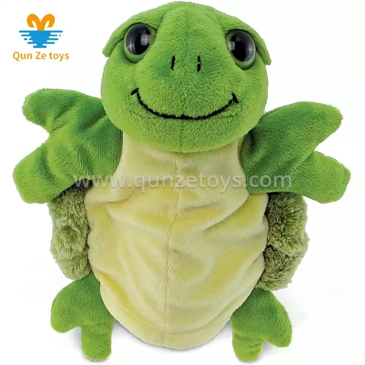 Wholesale Stuff Toy Sea Turtle Plush Hand Puppet For Kids Soft Furry Puppet Toy 