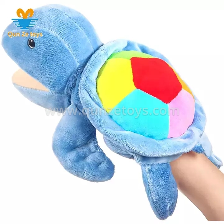 Educational Kids Toy Animal Hand Puppets Sea Turtle Plush Dinosaur Animals Hand 