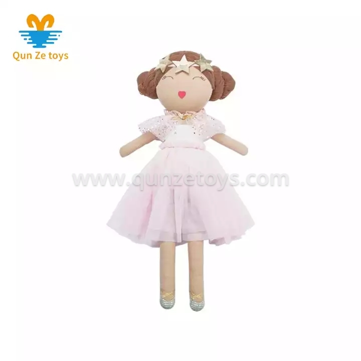 Lovely Stuffed Custom Fashion Ballet Cloth Rag Doll Plush Girl Ballerina Plush F