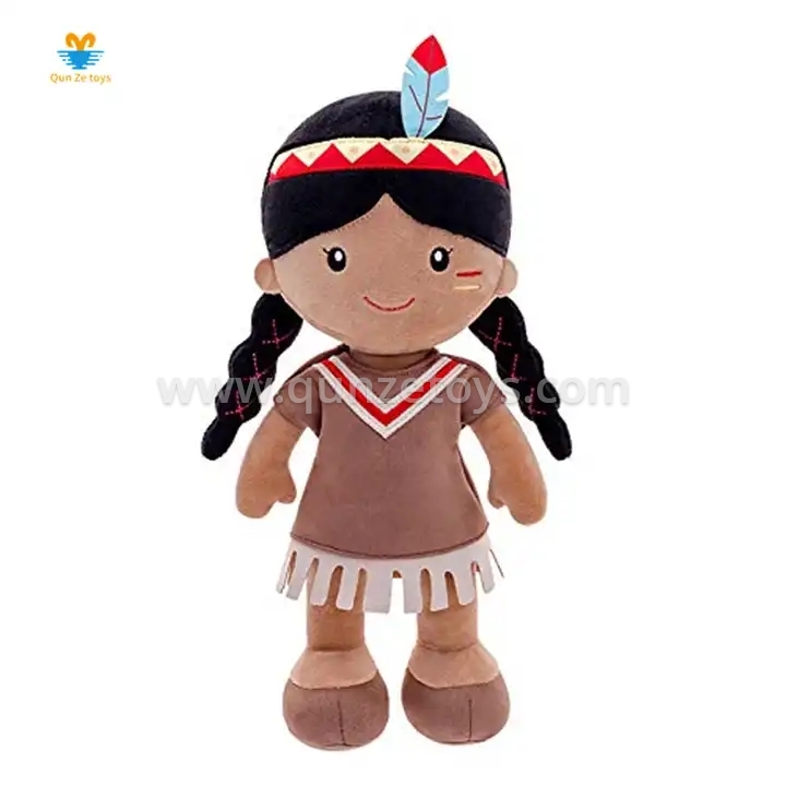 plush dolls Native America Doll Indian Girl Doll