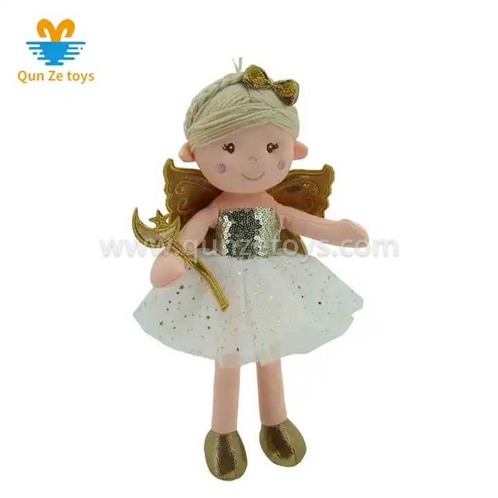 Factory Custom New Popular Mini ELF with Wings Stuffed Black Doll Rag Dolls Plus