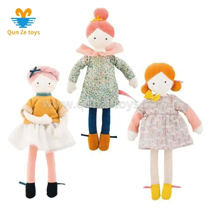 Factory new Design Soft Doll Toy High Quality Fashion New Style Fabric Rag Doll 