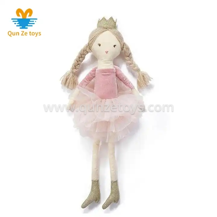 Oem& Odm Plush Fashion Dressed Girl Doll with Pigtails Sweet Stuffed Cute Prince