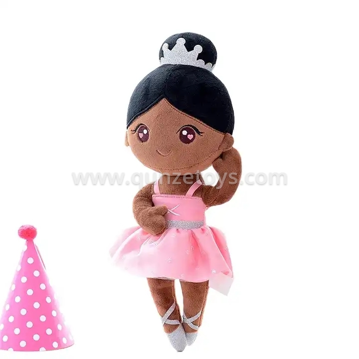 Plush Doll Black fact Customized Ballet Plush Doll for Kids High Bun Dancing Dre