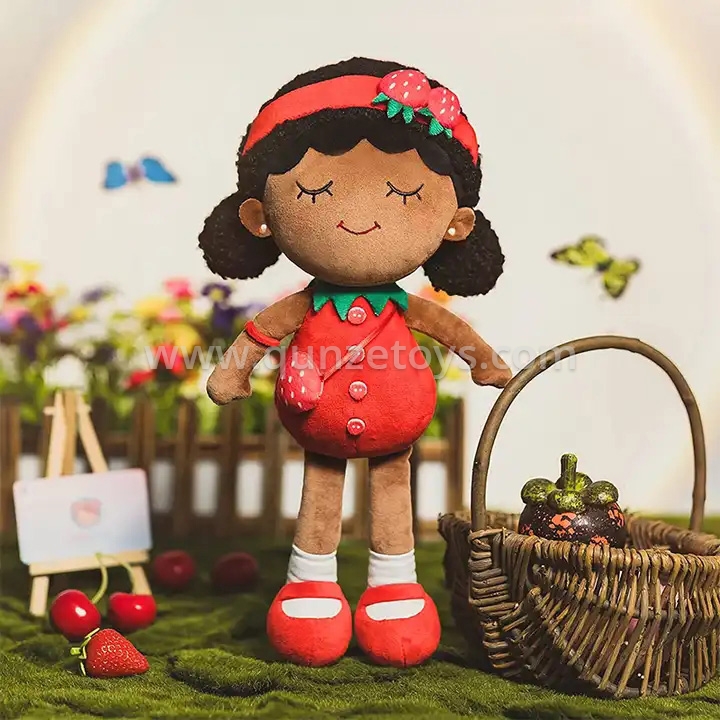 African Black Baby Doll For Kids Plush Black Doll