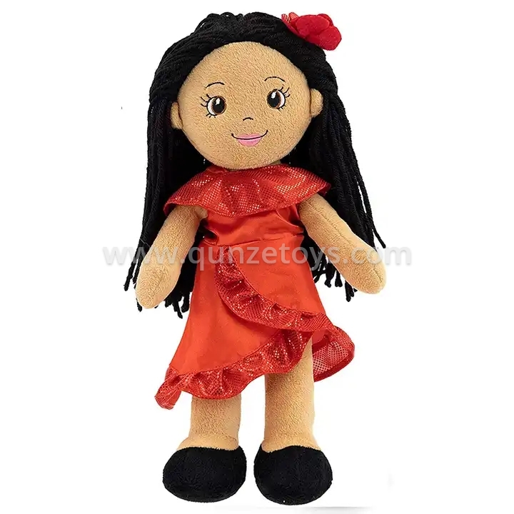 Hand Made Embroidered Nose, Mouth Rag Plush Baby Toy Soft Rag America Dolls Cust