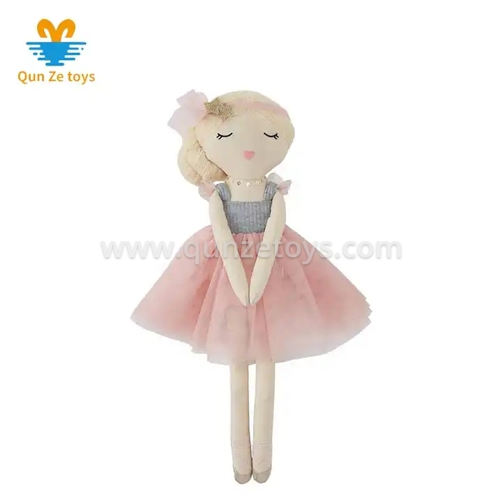 Lovely Stuffed EN71 Fashion Girls Baby Ballerina Dressing Girl Doll Rag Doll 2 b