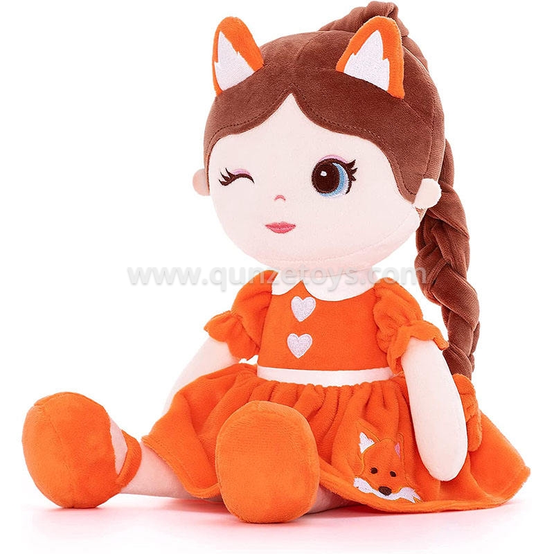 New Design Custom Stuffed Toys Plush Doll Fox Girl New Plush Doll Cartoon Toy Ba