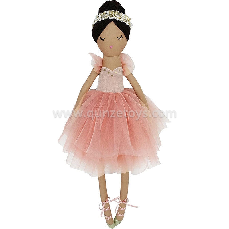New Lovely Baby Girl Human Plush Doll Soft Toy With Beauty Dress Ballerina Doll 