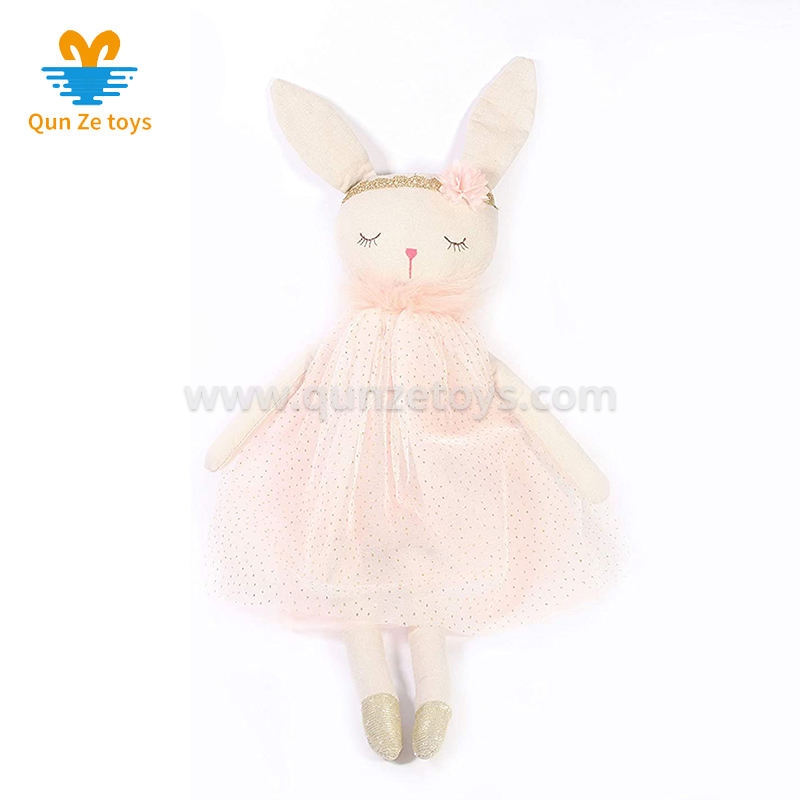 Easter Birthday Christmas Bunny Ballerina Doll Handmade Stuffed Bunny Plush Anim