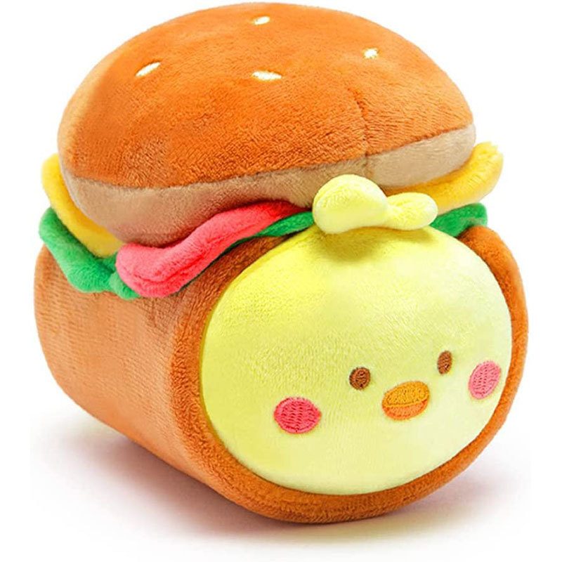 custom Hamburger chick,Detachable stuffed animal,http://www.qunzetoys.com