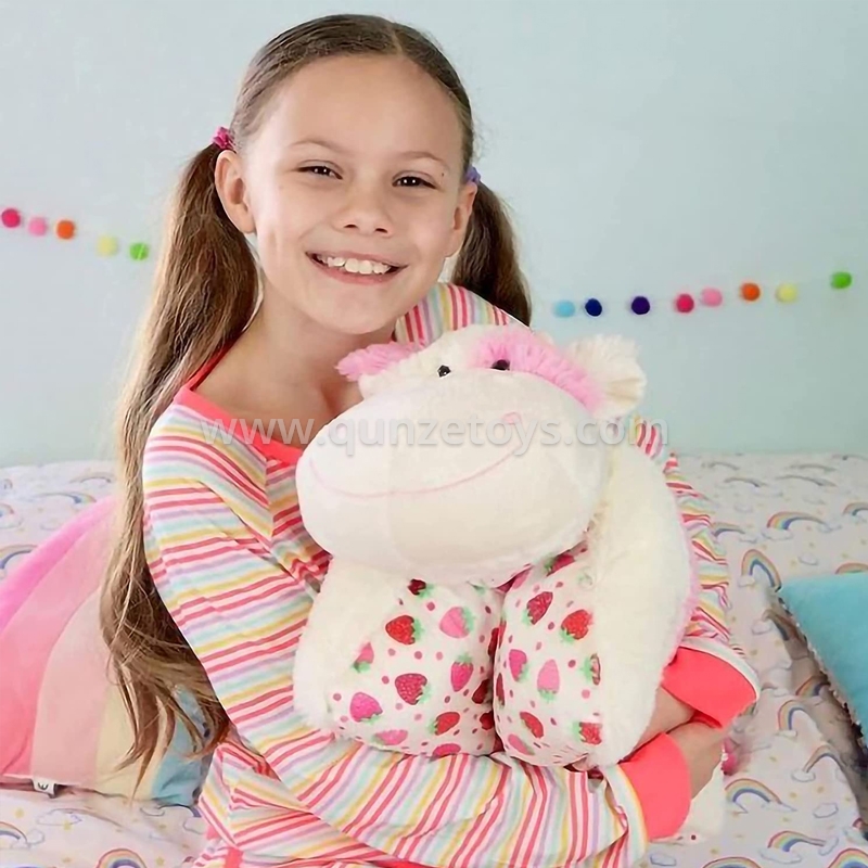 Custom Strawberry Cow Pillow 4