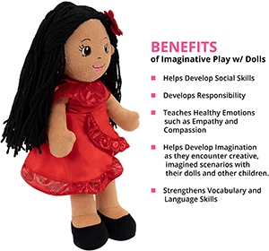 plush doll in red dress6