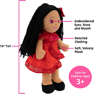 plush doll in red dress5