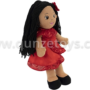 plush doll in red dress2