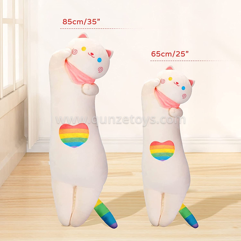 Rainbow Cat Plush Throw Pillow 3