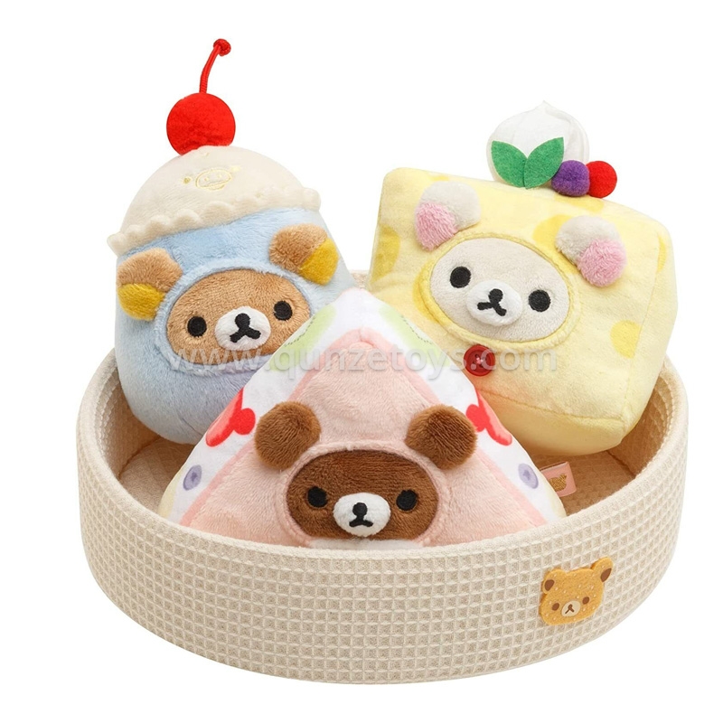 Factory Custom Gift For Baby Super Soft Kawaii Puppy Biscuit Plush Toy