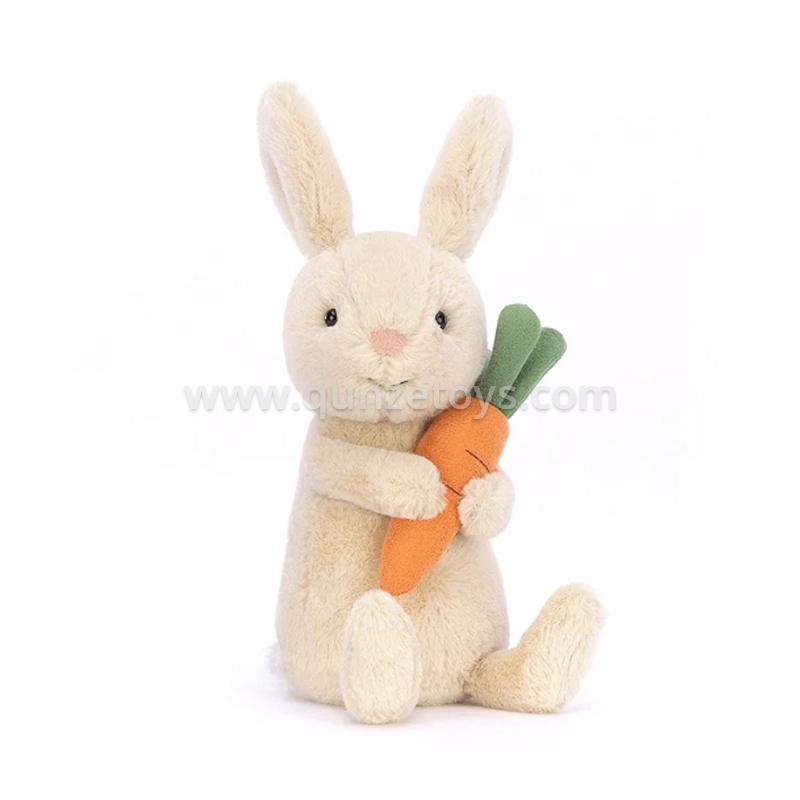 Hot Selling Easter Mascot Home Decoration Carrot Flowers Cute Rabbit Plush Toy